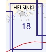 SF 18 sjökort Finland Helsingin edusta, Helsingfors inlopp